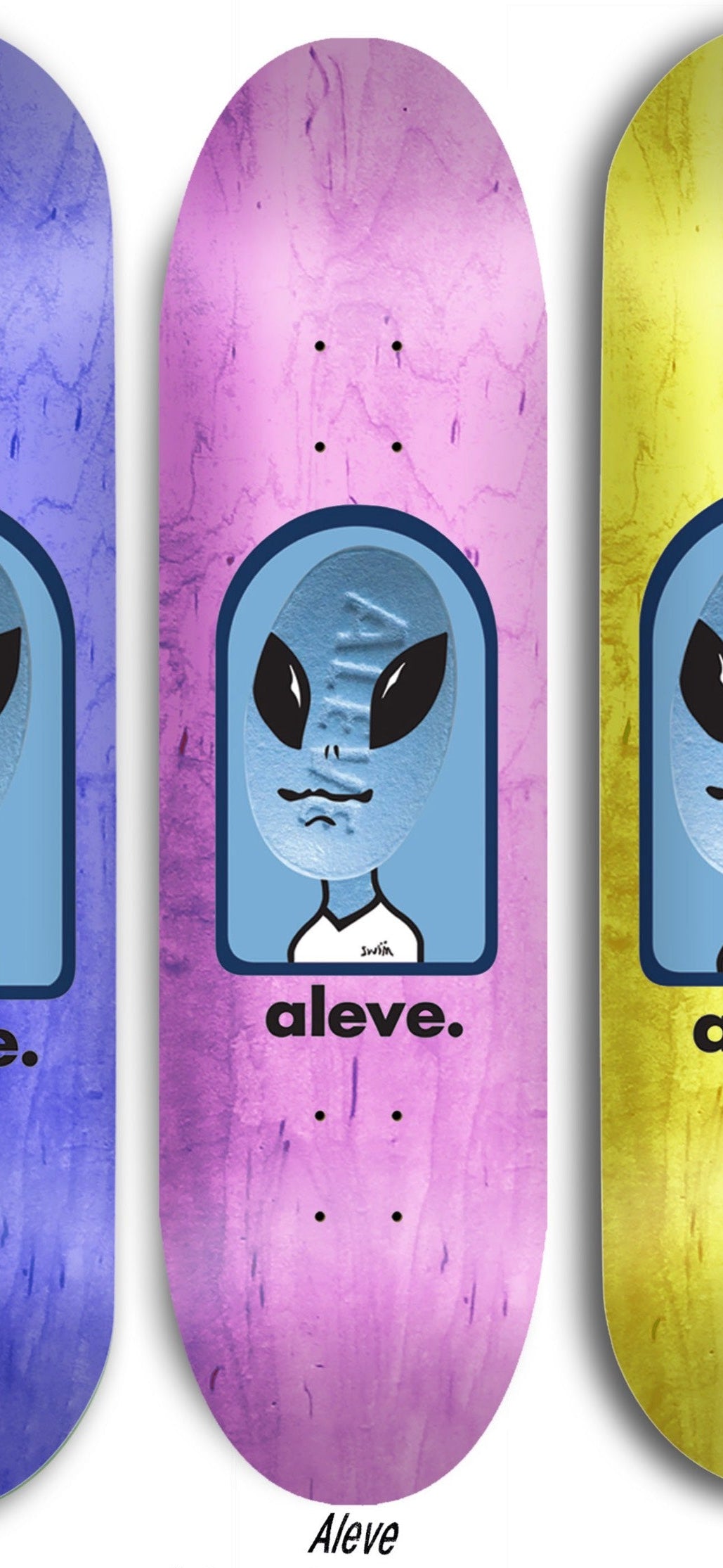 Swim Skateboards: Aleve Pill 9.1